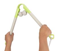 Rodillo Masajeador de Cuello de Mano, Rodillo de Masaje de Cuello Manual, Reduce las Molestias, Bolas de Rodillo de Masaje de Cuello Desmontables (amarillo)