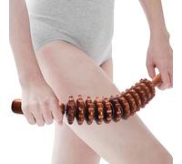 Rodillo Masajeador de Madera, Masajeador Celulitis,Masajeador Curvado Para Todo El Cuerpo,Rodillo de Madera para Masaje de Piernas, Abdomen,Alivio Del Dolor Muscular Y Relajación（marrón）