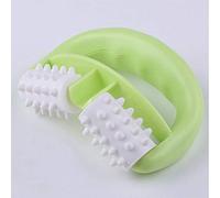 Rodillo masajeador de mano para la espalda Cara pierna Cuello Dolor apretado Alivio de los músculos Alivio de la tensión del cuerpo del hombro Herramienta de punto gatillo,Verde