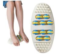 Rodillo masajeador de pies, rodillo de pie de resina ABS antideslizante 3D para alivio de la fascitis plantar, dolor y circulación, herramienta de masaje de acupresión para masaje del arco del talón