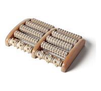 Rodillo multiusos de acupresión para aliviar el dolor de pies - Rodillo doble de madera para pies - Alivia la fascitis plantar y el dolor del