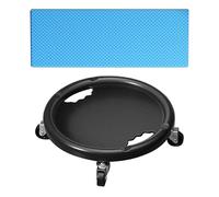 Rodillo para abdominales - Equipo de entrenamiento de fuerza de 8 cm con almohadilla, durabilidad | Rueda de fitness para entrenamiento central giratorio de 360 grados para gimnasio en casa, ejercicio