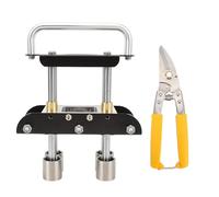 Rodillo para Doblar Chapa Metal de 0 a 90 Grados, Plegadora con Tijeras, Mango de Aleación de Aluminio Verde - Doblado Preciso y Uniforme, Rodillos de Acero Inoxidable, Ideal par (negra)