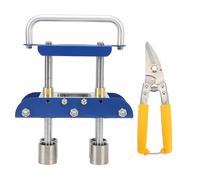 Rodillo para Doblar Chapa Metal de 0 a 90 Grados, Plegadora con Tijeras, Mango de Aleación de Aluminio Verde - Doblado Preciso y Uniforme, Rodillos de Acero Inoxidable, Ideal par (Azul)