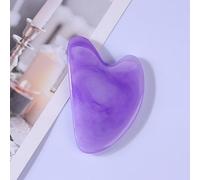 Rodillo Para Masaje De Resina De Ágata, Tabla GuaSha, Raspadores De Masaje, Placa Para Cara, Cuello, Espalda, Relajación Corporal, Masajeador De Piel Antienvejecimiento,guasha Púrpura