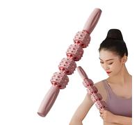 Rodillo para músculos, Palillo para músculos,Rodillo portátil para músculos - Masajeador de músculos de espalda con mango antideslizante, bastón de masaje rodante para aliviar las molestias musculares