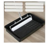 Rodillo para pintar Kit de rodillo de pintura grande para el techo de la pared interior del hogar, cepillo de pintor de microfibra ajustable, suministros de pintura