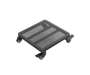 Rodillo para plantas con freno, carrito de jardín resistente para uso en interiores y exteriores, soporte suave para plantas en maceta, muebles