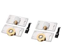 Rodillo para puerta corredera Juego de 2 muebles correderos Rodillos para puertas correderas para armario, armario, ventana, puertas correderas