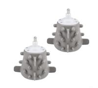 Rodillo pelador de ajo de silicona para picadora de verduras de 2 litros de capacidad, ayudante de cocina, gris