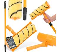 Rodillo Pintura 25 cm Mango Extensible 160-300 cm Barra Poste Telescópico Ajuste Brocha Antigoteo Paredes Techos Muros Pintar Renovación Multifunción
