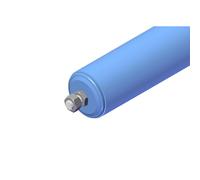 Rodillo portante de plástico Gura, Ø de los rodillos 63 mm, eje roscado M 12 x 20