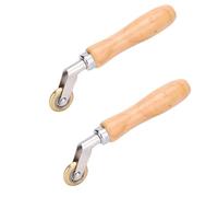 Rodillo portátil de soldadura, 2 piezas Roller de costura Material de membrana de membrana de la membrana de la esquina Maneta de latón Rueda de prensa para papel tapiz/costura