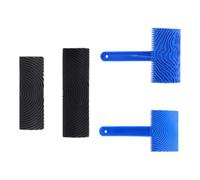 Rodillo profesional de grano de madera de caucho que crea auténticos patrones de maderas, herramienta de pintura de pared para acabados artísticos de pared, rodillo de goma y granos de madera