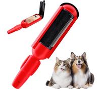 Rodillo Quitapelos Mascotas Reutilizable, Cepillo Manual para Sofá, Alfombras, Ropa de Cama y Muebles, Limpieza Sin Adhesivo ni Baterías (Rojo)