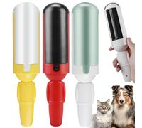 Rodillo quitapelusas para pelo de animales, cepillo para pelo de animales, quitapelusas, reutilizable para pelo de perro, pelo de gato, ropa, sofá, coche, cama, alfombra, árbol rascador, 3 unidades