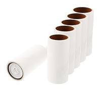 Rodillo Quitapelusas Portátil Multifuncional 5 Recambios | Pp y Papel Blanqueado, Blanco, sin Olor Dejar Rastro, para Ropa y Hogar