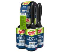 Rodillo quitapelusas Scotch Brite 3M con adhesivo al 50 %, 95 hojas (paquete de 5), 475 unidades