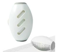 Rodillo reutilizable para eliminar el pelo de animales, rodillo de gel reutilizable, no requiere láminas adhesivas, bola de gel lavable y pegajosa, rodillo de gel para ropa, viajes (blanco)