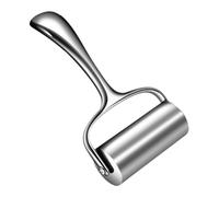 Rodillo | Rodillo de | Acabado duradero y suave | Herramienta de cocina ďe acero inoxidable antiadherente | Ŕodillo đe para Pizza con mango ergonómico, para ḿasa d́e Pizza, bola d̄e m̀asa, p