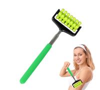 Rodillo telescópico masajeador, barra de masaje muscular, músculo de espalda, arañazos ajustable para relajarse, herramienta de masaje portátil para hombres y mujeres