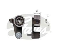 Rodillo tensor de la correa de distribución T41165 GATES para VOLVO RENAULT