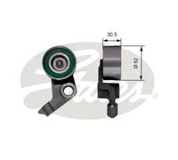 Rodillo tensor de la correa de distribución T41280 GATES para TOYOTA AVENSIS