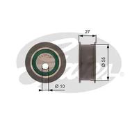 Rodillo tensor de la correa de distribución T42042A GATES para LADA SAMARA 110