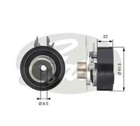 Rodillo tensor de la correa de distribución T43061 GATES para SEAT VW