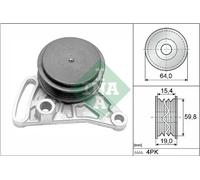 Rodillo tensor de la correa trapezoidal 531 0309 10 INA para VW AUDI SKODA