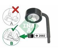 Rodillo tensor de la correa trapezoidal 531 0790 10 INA para BMW OPEL LAND ROVER