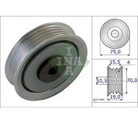 Rodillo tensor de la correa trapezoidal 531 0845 10 INA para DAIHATSU TERIOS