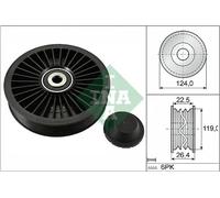 Rodillo tensor de la correa trapezoidal 532 0242 10 INA para SAAB OPEL VOLVO