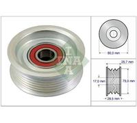 Rodillo tensor de la correa trapezoidal 532 0587 10 INA para HONDA INTEGRA Coupé