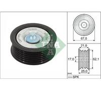 Rodillo tensor de la correa trapezoidal 532 0629 10 INA para MERCEDES-BENZ SLK