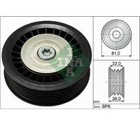 Rodillo tensor de la correa trapezoidal 532 0678 10 INA para RENAULT DACIA LADA