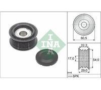 Rodillo tensor de la correa trapezoidal 532 0854 10 INA para AUDI VW