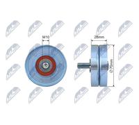 Rodillo tensor de la correa trapezoidal Metal RNK-CT-055 NTY para PEUGEOT