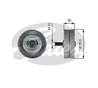 Rodillo tensor de la correa trapezoidal Metal T36182 GATES para OPEL HONDA