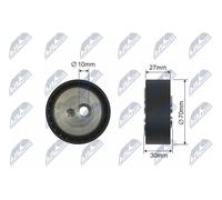 NTY RNK-CT-008 Polea tensora, correa poli V