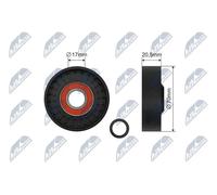 Rodillo tensor de la correa trapezoidal Plástico RNK-FR-055 NTY