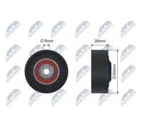 Rodillo tensor de la correa trapezoidal RNK-AU-016 NTY para AUDI VW