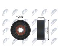 NTY Rodillo De Tensión Correa Poly V Compatible Para MINI Mini R50 R53 Cooper