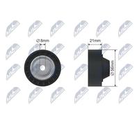 Rodillo tensor de la correa trapezoidal RNK-RE-009 NTY para DACIA RENAULT NISSAN