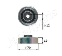Rodillo tensor de la correa trapezoidal RP-815 JAPANPARTS para SUZUKI BALENO