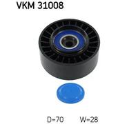 SKF Kit polea loca VKM 31008 – Polea guía Multi‑V para Audi, VW y SEAT