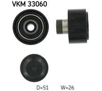 SKF VKM 33060 Polea inversión / guía, correa poli V