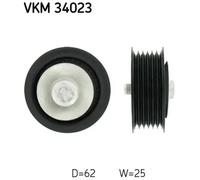 SKF VKM 34023 Polea inversión / guía, correa poli V