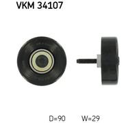 Rodillo tensor de la correa trapezoidal VKM 34107 SKF para FORD SAAB