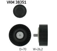 SKF Polea inversión/guía, correa auxiliar servicios para BMW: Série 7, Série 6, Série 5, X5 & SSANGYONG: Kyron (Ref: VKM 38351)